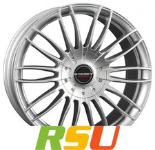 Borbet CW3 sterling silver 9x21" ET45 LK6 114.3 ML 66.1 Alufelgen 21 Zoll