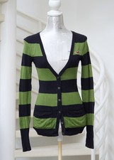 Hollister Strickjacke Größe XS Elch Jacke grün+dunkelblau