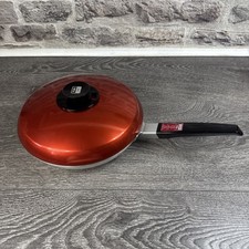 Fissler Vistal Bratfix Pfanne mit rotem Deckel & Frittierkorb , ca. 24 cm