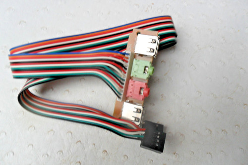 Front panel mit usb2 - io, 2x