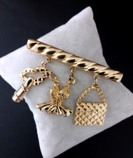 Brosche Modeschmuck Vintage