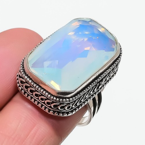 Milchiger opal edelstein ring - edelstein,