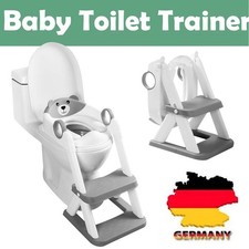 Toilettentrainer Toilettenstuhl Toilettensitz Sitz mit Treppe Leiter für Kinder