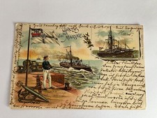 Postkarte Gruss von der Marine