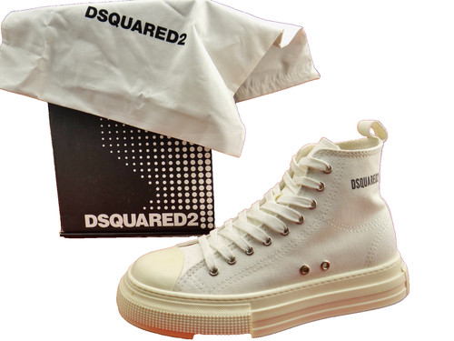 Dsquared2 sneaker weiß canvas - weiß,