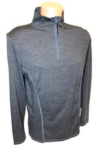 Shirt L langarm grau dünnes T-Shirt Sport Herren Sportshirt Polo Poloshirt