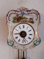 Schwarzwalder Jockele Porzellan Uhr Mit Wecker