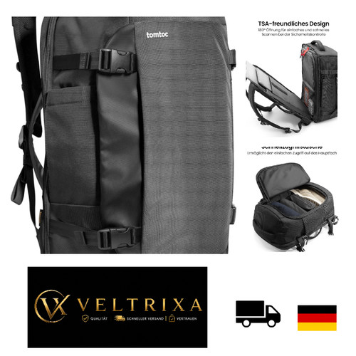 Tomtoc 40l reiserucksack tsa - tomtoc,
