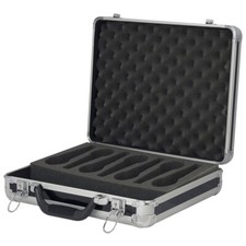 Showgear Mikrofon Koffer Case für 7 Mikrofone schwarz