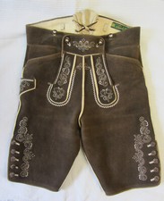 Hirschlederhose   Trachtenlederhose  Hirschleder  Sämisch Lederhose kurz