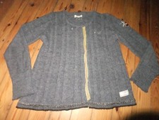 Odd Molly Sweate Jacke Strick cardigan asymetrisch Zopf  RAR  Gr 3 Alpaca