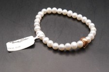 THOMAS SABO Perlenarmband "Charm" Silber goldfarben Perle x0284-428-14-L17.5