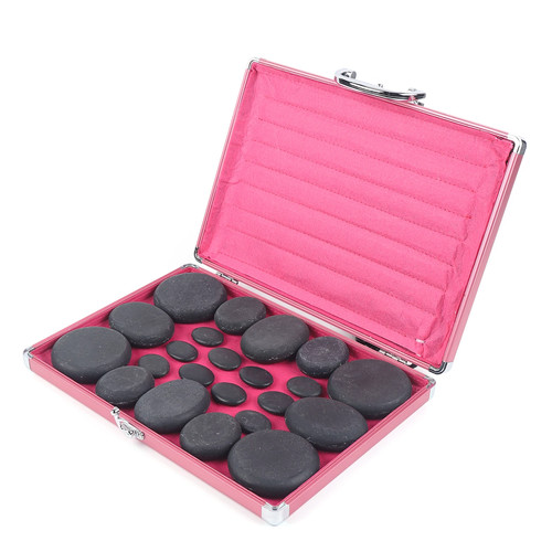 Hot stone massageset teilig - stone, 20-teilig