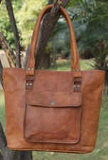 Damen Vintage Brown Retro