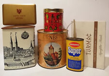 6x leere alte Blechdose - Hamburg Pedro Kaffee TURMAC Caramba TEEHAUS 3.Sorte ..