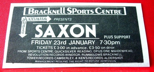 Saxon bracknell gig - saxon,