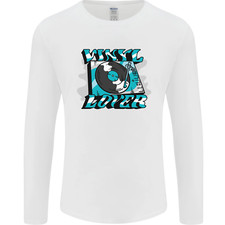 Vinyl Records Lover Decks Turntable DJ Herren Long Sleeve Maglietta