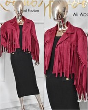 Damenjacke Fransen kurz Boho