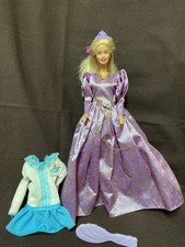 Barbie Puppe Ballerina Und Prinzessin Verwandlung Outfits Kamm Krone Set Paket