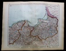 ANDREES HAND ATLAS MAP PLATE