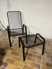 4 Gartenstühle, 1Hocker