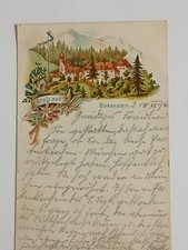 AK Litho Gruß aus Birkenstein Fischbachau  Leitzachtal Miesbach Vorläufer 1894
