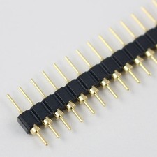 2Pcs Gold Plated 2.54mm Male