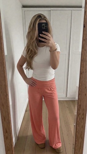 Coral pant korallenfarbe - korallenfarbe, hose