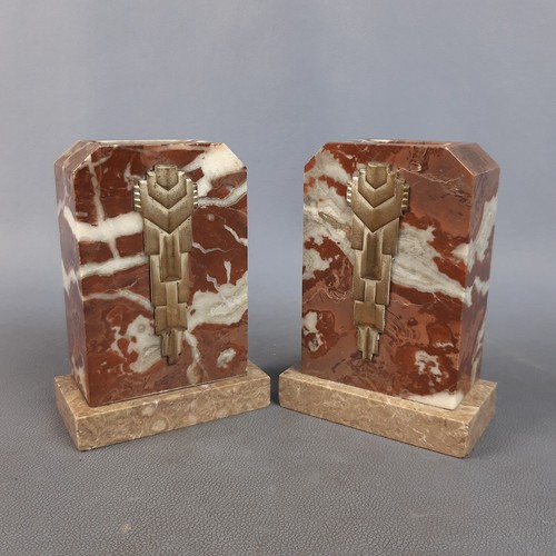 Buchstützen marmor messing - marmor,