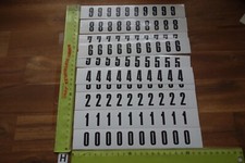 Alter Aufkleber DVD Bücher Spind Schrank Umzug Akten Zahlen 0-9 Konvolut 100St.