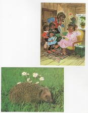 4/78 AK MINI SAMMLUNG STACHELWALZE IGEL FRISEUR SPIEGEL SCHRANK BLUME BRILLE