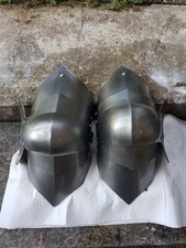 1 Paar Kniebuckel * LARP oder Buchurt  *1,3 mm Stahl Platten Rüstung