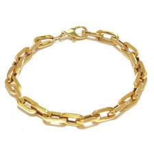 Massives Ankerarmband 585er Gelbgold 14K Länge 21,5cm Karabiner Gewicht 12,3g