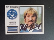 Herbert Büssers MSV Duisburg Panini 81 Sammelbild signiert ungeklebt 