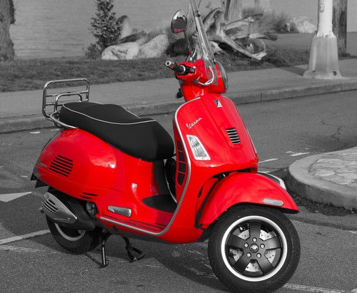 Poster kunstdruck vespa gts - kunstdruck,