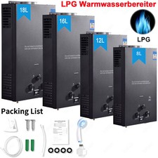 8L/10L/12L/16L/18L LPG Gasdurchlauferhitzer Warmwasserbereiter Wasserspeicher DE