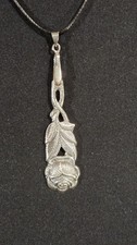 A34 Rosenanhänger  Silber
