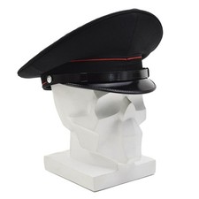 Originale Italien Militär Uniform-Schirmmütze Vintage Schwarze