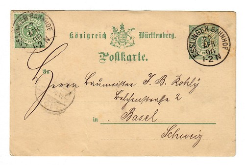 Ganzsache esslingen bahnhof - esslingen,