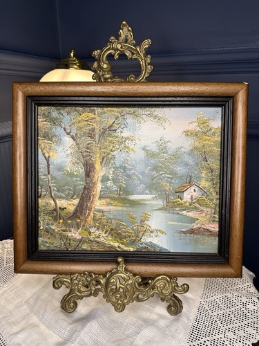 Vintage gerahmte landschaft - gerahmte,