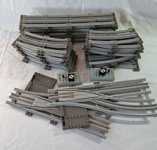 LEGO Eisenbahn 12V Schienen Konvolut Geraden, Kurven und Weichen