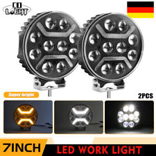 2x LED Fernscheinwerfer Tagfahrlicht 12V/24V Scheinwerfer LKW KFZ ECE E9 IP68