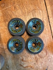 Original Vintage Santa Cruz Speed Wheels "Bullet" Schwarz ca. 1988 im 4er Set