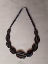 Damen Halskette Holzperlen &