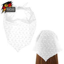 Weiß Bandana Damen Baumwolle