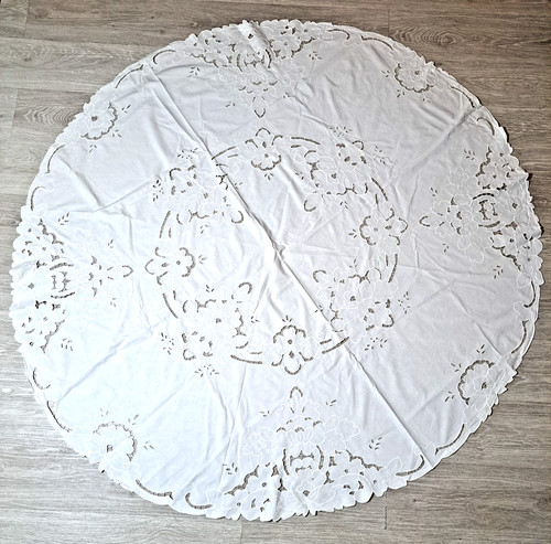Vintage tischdecke rund 163 - tischdecke,