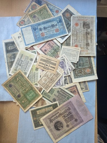 Reichsbank noten und - noten,