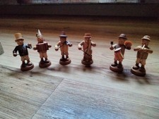 6 Alte Figuren Erzgebirgische