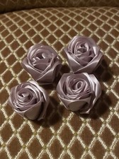 4 Rosen Deko Blumen Hochzeit Geburtstag Helllila Dekorosen Ca 4x4 Cm