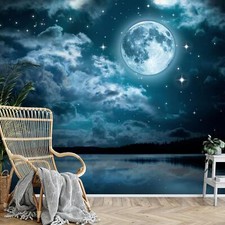 Fototapete Vollmond Nacht